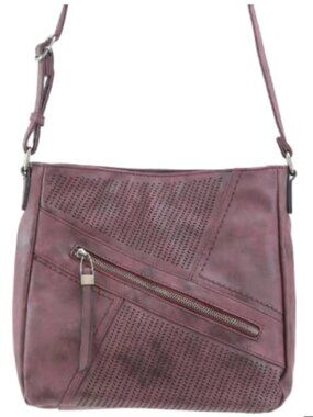 Darling Plum Vegan Leather Crossbody Bag